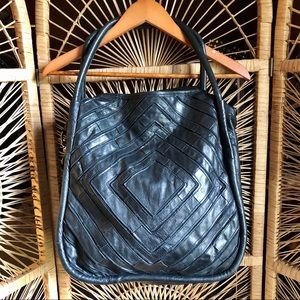 MONSERAT DE LUCCA Benicio Leather Patchwork Bag